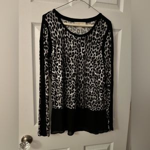 Michael Kors Leopard print long sleeve